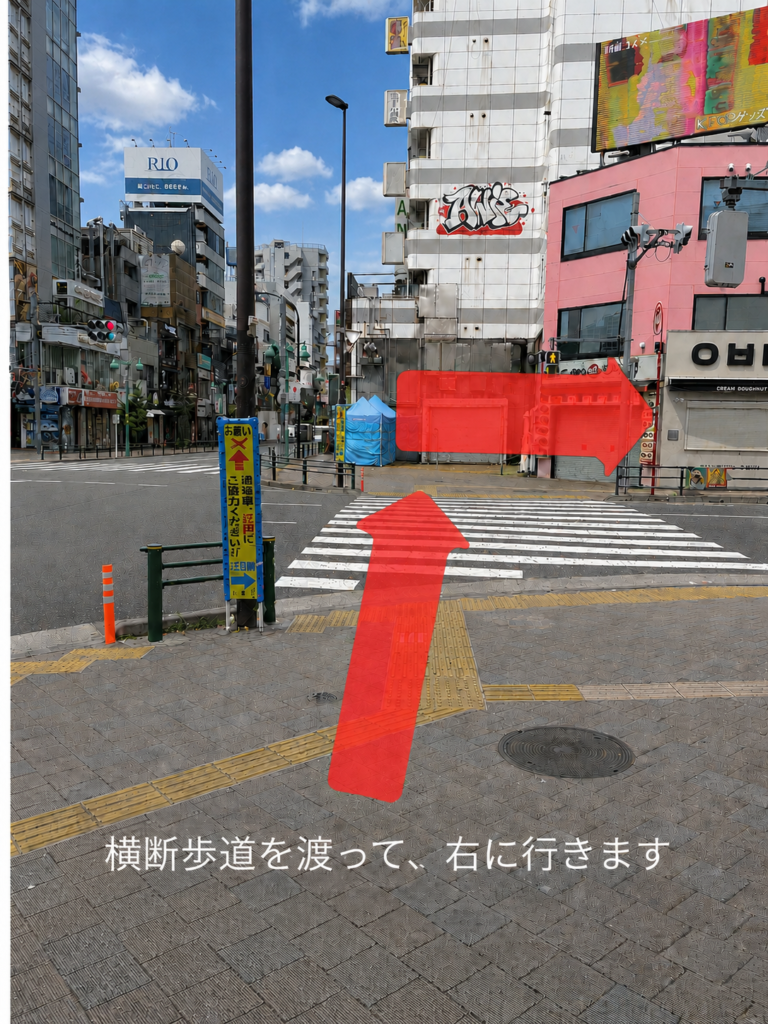 新大久保駅から天翔オフィス新宿新大久保オフィスまでの道順案内
