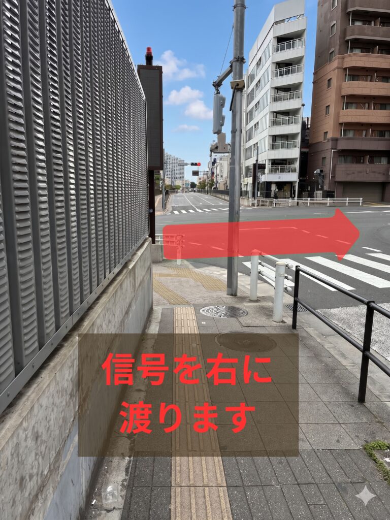 新大久保方面へ向かう途中の信号