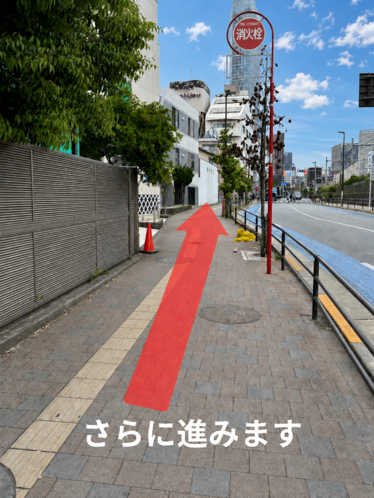 新大久保駅から天翔オフィス新宿新大久保オフィスまでの道順案内